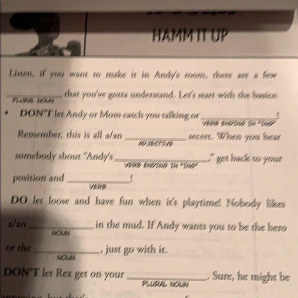 Toy Story Mad Libs 😂 - Picture 2 of 2